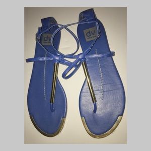 DOLCE VITA BLUE STRAPPY SANDALS - WOMENS SIZE 10